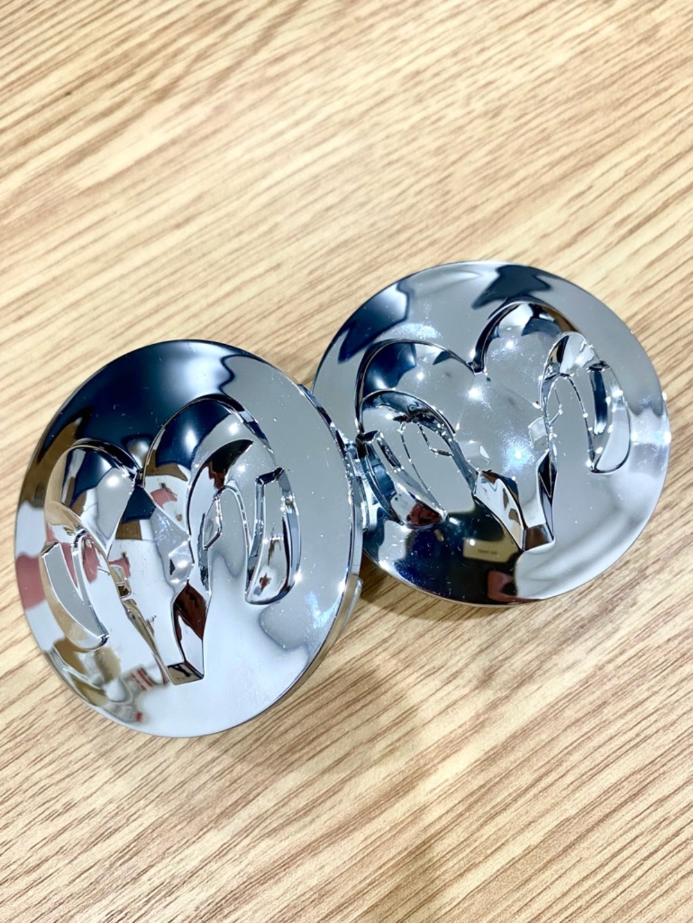 4PCS Silver Ram Wheel Center Caps Hub Covers Snap On Replacement